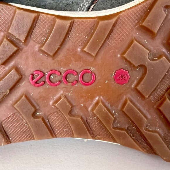 Ecco Gray/Beige Suede Mens Receptor Walking Shoe Sz 10-10.5 EU 44 Light Durable - Picture 4 of 15